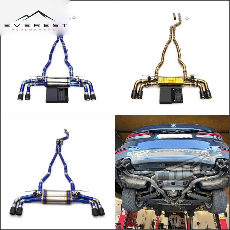 Racing Valvetronic Exhaust Muffler for BMW 540i 540 G30 G38 530i 3.0T B58 Titanium Exhaust Catback With Remote Control