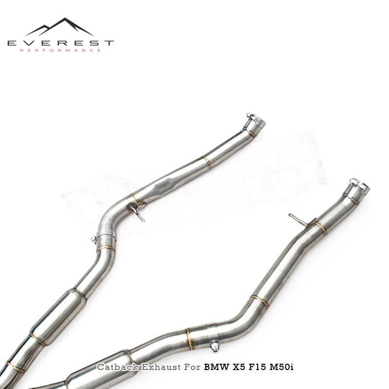 Catback Muffler Stainless Steel Pipes for BMW X5 F15 M50i 4.4T 2014-2018 Valvetronic Exhaust System with Control