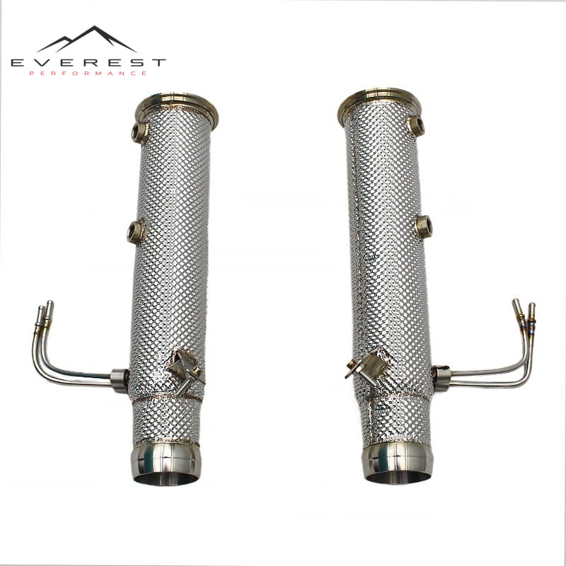 SS304 Exhaust Downpipe for Mclaren Artura Spider 3.0T 2021-2024 Racing Free Flow Pipe Heat Insulation Cover