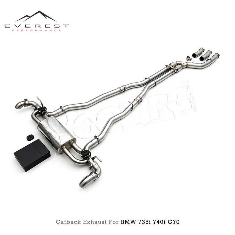 Custom Valved Sport Catback Muffler for BMW 735i/740i G70/G73 2.0T/3.0T 2022-2026 Stainless Steel Exhaust System