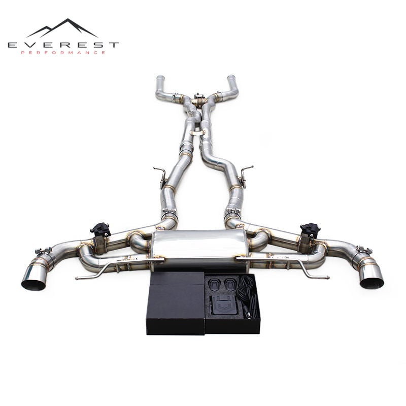 High Quality Car Exhaust Stainless Steel Exhaust Pipes Muffler Catback for Mercedes-Benz GLC63 AMG 4.0T 2016-2019