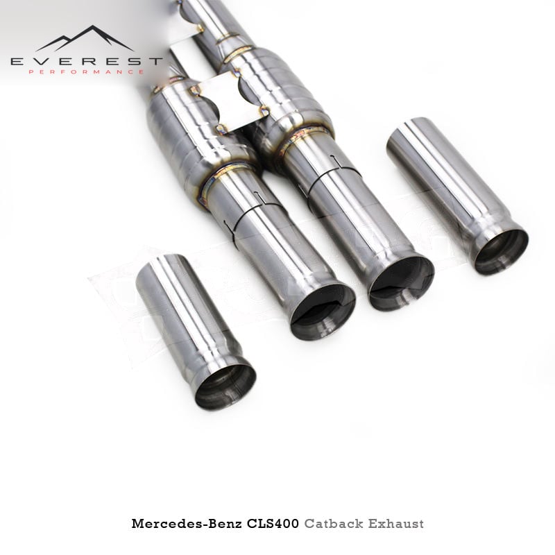 SS304L Exhaust Pipe System for Mercedes-Benz CLS320/CLS400 C218 3.0T 2015-2017 Valvetronic Catback Exhaust With Remote Control
