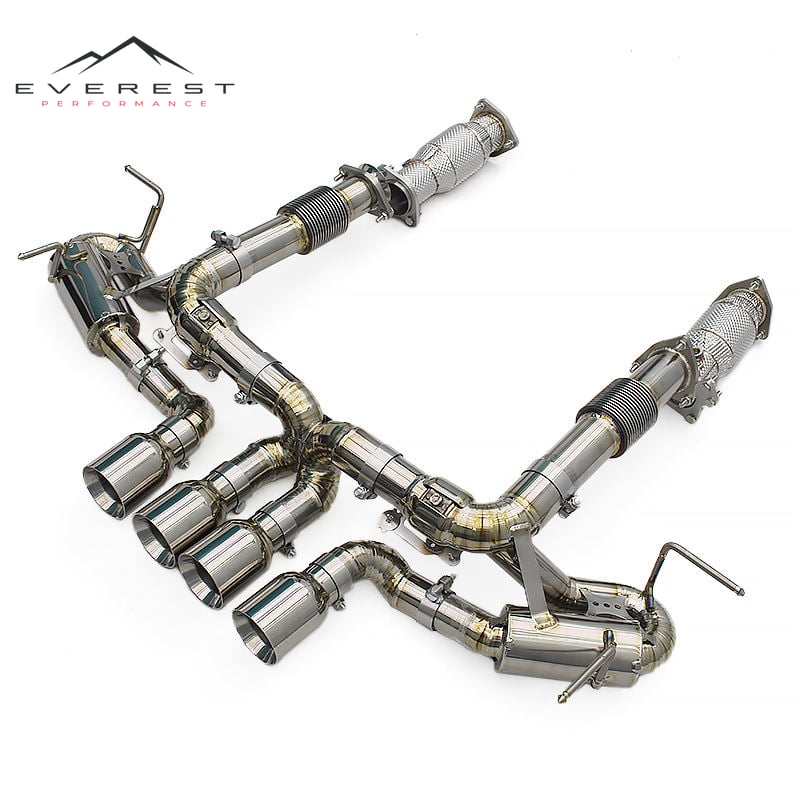 Catback Exhaust Downpipe With Catalyst for Chevrolet Corvette C8 Z06 2019-2025 Racing Titanium Exhaust Pipe Muffler