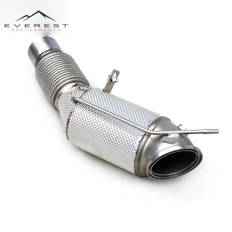 SS304 Exhaust Downpipe for BMW 325i/330i G20/G28 B48/2.0T/B58/3.0T 2020-2024 Free Flow Pipe Equipped with OPF
