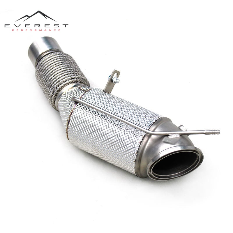 SS304 Exhaust Downpipe for BMW 325i/330i G20/G28 B48/2.0T/B58/3.0T 2020-2024 Free Flow Pipe Equipped with OPF