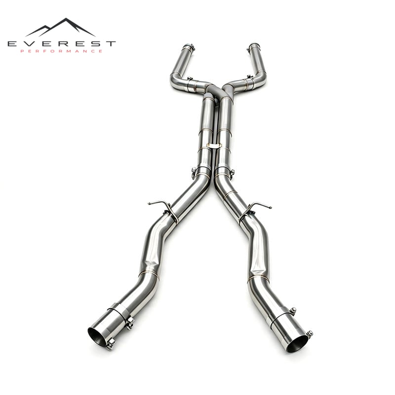 SS304L Mid/Middle Pipe with Z Pipe for BMW M5 F90 4.4TT 2018-2023 Racing High Quality Exhaust Middle Pipe