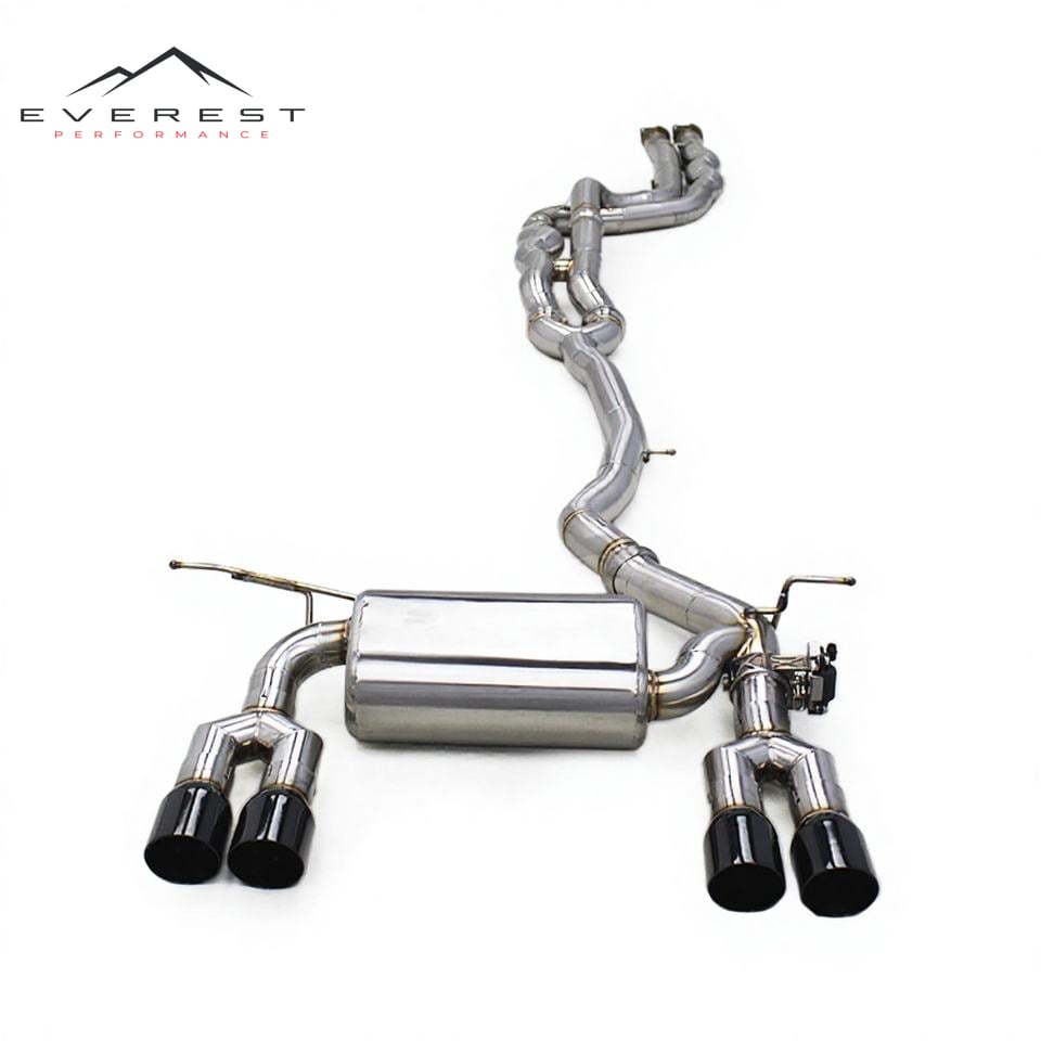 SS304L Exhaust Pipe System for BMW M3/M4 F80/F82 3.0T 2014-2019 2.5Inch Equal Length Mid Pipe Valvetronic Catback Exhaust