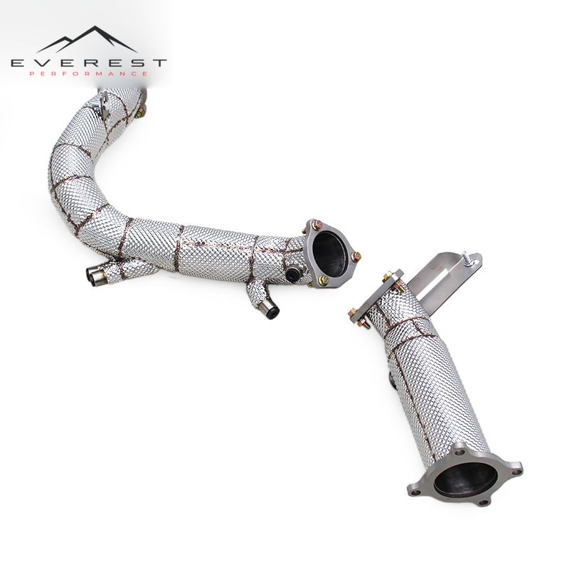 Auto Turbo Downpipe for Audi A5 2.0T 8W 2021-2023 Exhaust Free Flow Downpipe Stainless Steel Pipes with OPF System