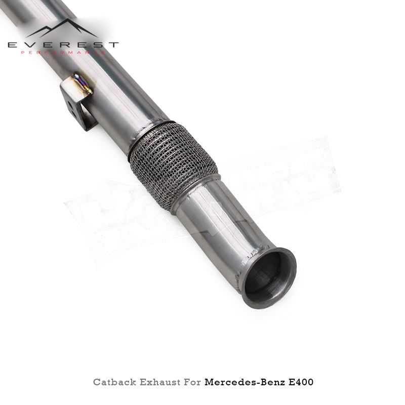 Custom Catback Muffler with Control for Mercedes-Benz E400 3.0T 2013-2018 Valvetronic Exhaust System Stainless Steel Pipes