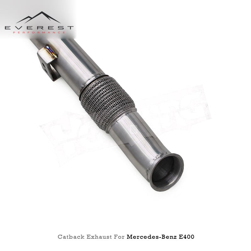 Custom Catback Muffler with Control for Mercedes-Benz E400 3.0T 2013-2018 Valvetronic Exhaust System Stainless Steel Pipes