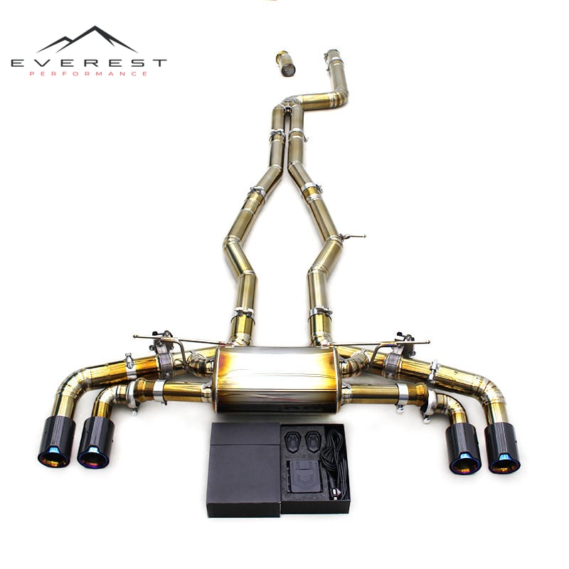 Auto Catback Muffler for BMW Z4 G29 M40i 3.0T 2019-2024 Sport Car Plating-gold Titanium Pipe Valvetronic Exhaust System