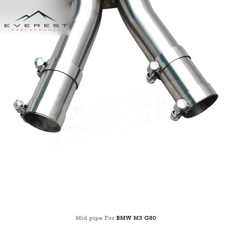 304Stainless Steel Mid Pipes Exhaust Pipes for BMW M2/M3/M4 G80/G82/G87/G8X 3.0T 2021-2024 Z With Z Pipe