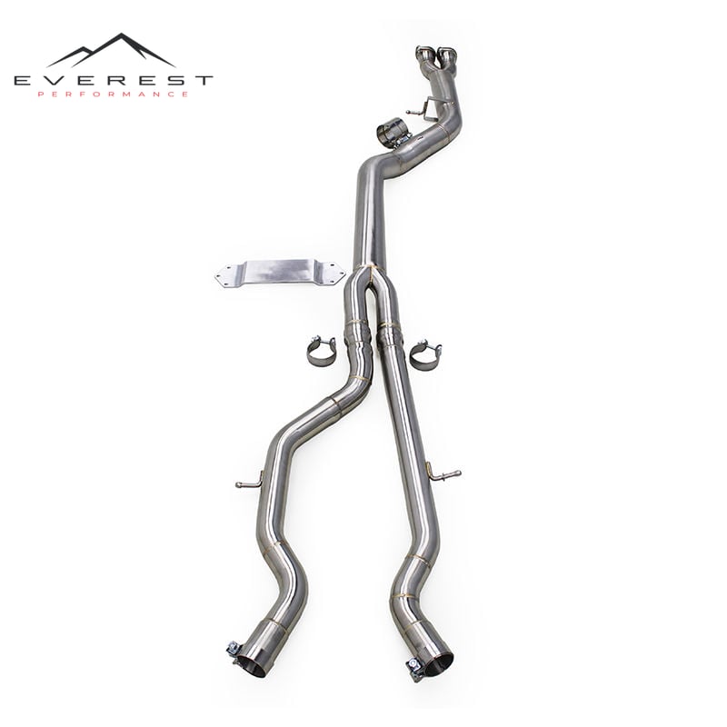 Single Mid Pipes for BMW for BMW M3 M4 F80 F82 F83 S55 3.0T 2014-2019 Stainless Steel Exhaust System With Brace