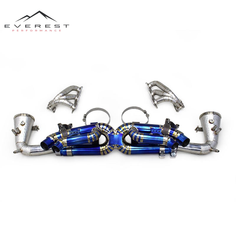 Catback Exhaust System for Porsche 911 992 3.0T 2020-2024 Racing Titanium Exhaust Pipe Performance Muffler Valve