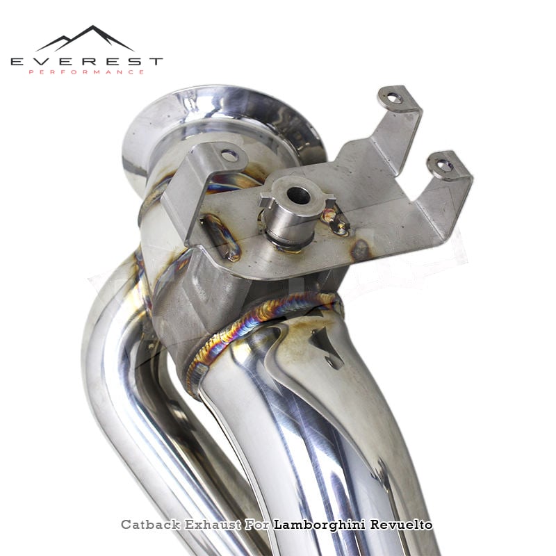SS304 Exhaust Pipe System for Lamborghini Revuelto 6.5L V12 2023-2025 High-quality Valves Rear Muffler Exhaust