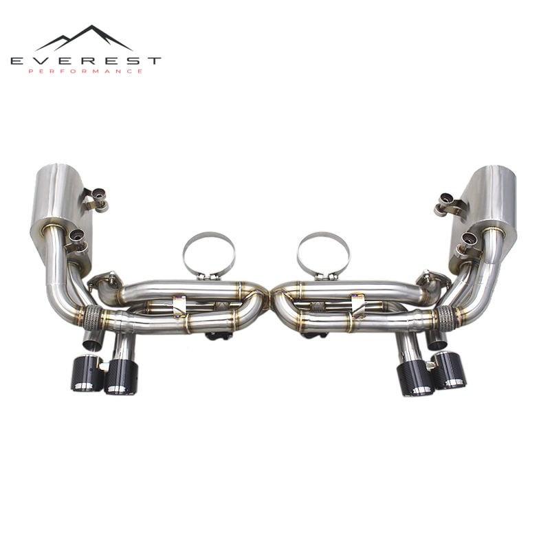 304L Stainless Steel Catback Exhaust Pipes for Porsche 911 991 991.1 3.4 3.8 Carrera 2011+ Muffler With Valve Exhaust System