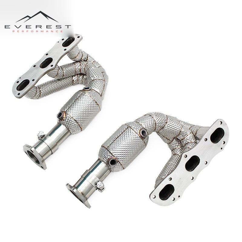 Exhaust Manifold with Catalyst for Porsche 911 997/997.2 Carrera 3.6L/3.8L 2008-2011 Racing Stainless Steel Exhaust Pipe