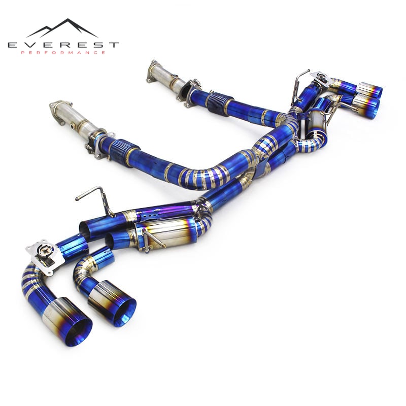 Auto Exhaust Valve Full Exhaust System for Chevrolet Corvette C8 2019-2025 Titanium Catback Exhaust Downpipe With OPF/DPF