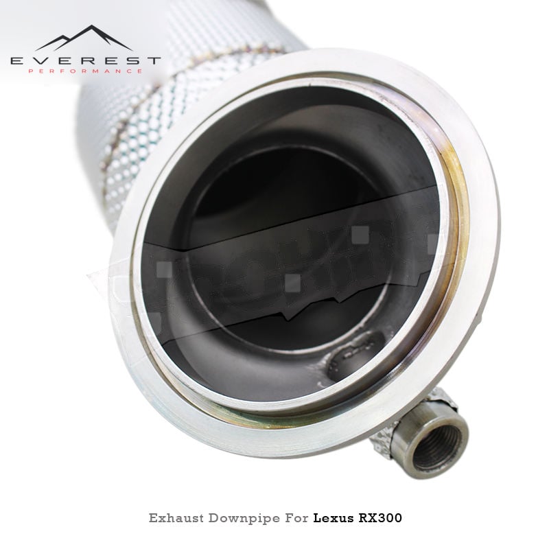 SS304 Straight Exhaust Free Flow Downpipe for Lexus RX300 2.0T 2017-2020 With Heat Shield Sport Car
