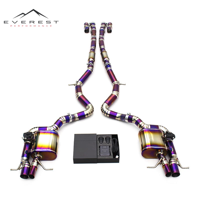 Titanium Catback Exhaust Pipes for Mercedes-Benz S500/S550/S63 AMG W222 4.7T/5.5T 2014-2019 Performance Valvetronic Exhaust