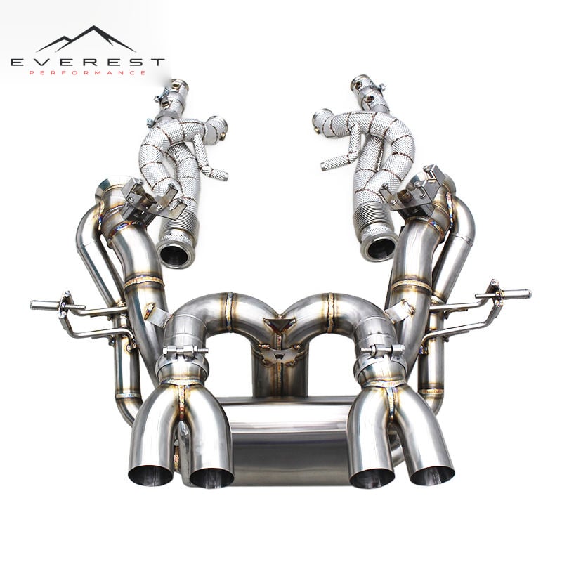 Custom Valves Exhaust System for Lamborghini Revuelto 6.5L V12 2023-2025 Supersport Car Straight Downpipe Catback Muffler