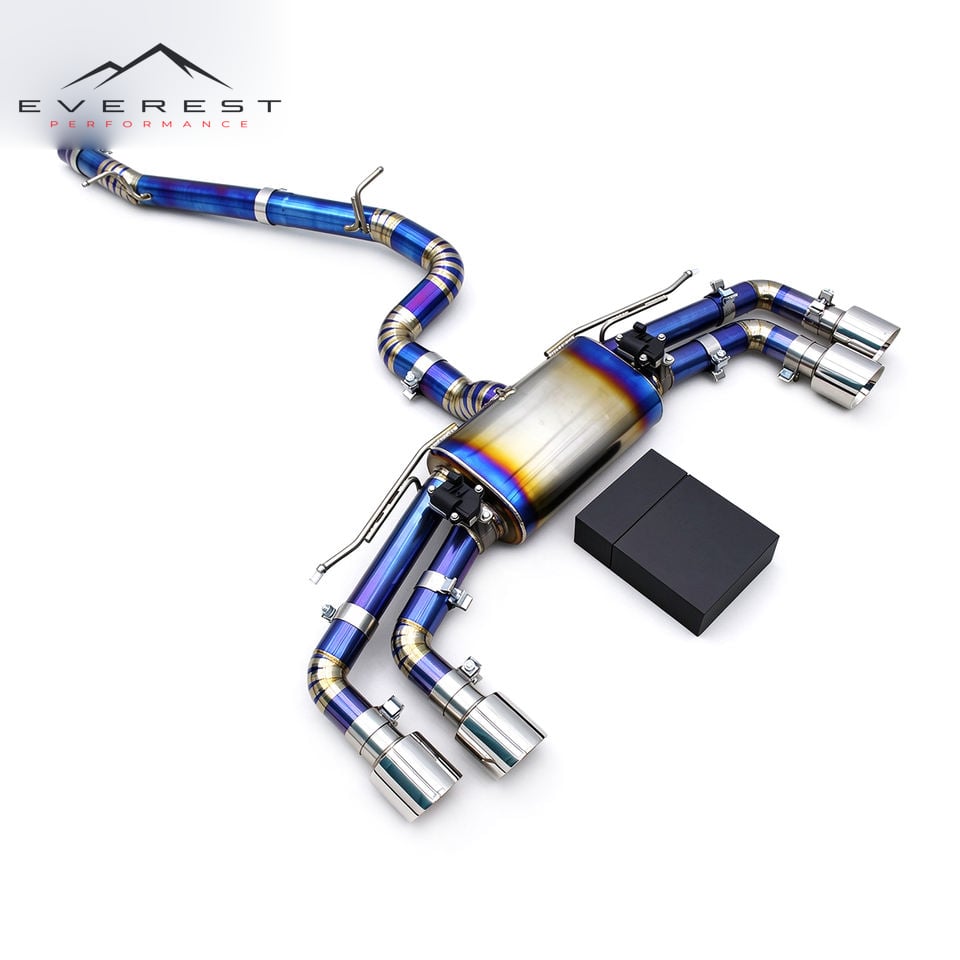Titanium Exhaust Pipe System for VW GOLF 7/7.5 MK7/MK7.5 R 2.0T 2014-2020 Electronic Valve Catback Exhaust Four Outlet Nozzle