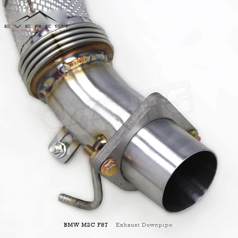 SUS304 High-performance Downpipe Exhaust for BMW M2C/M2 Competition F87 S55 3.0T 2020-2024 With Heat Shield 100/200 Cell