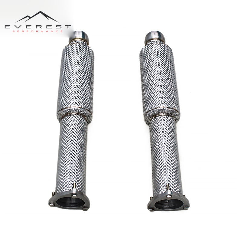 Custom Exhaust Second Section Downpipe for Aston Martin DBS V12 6.0L 2007-2013 Stainless Steel Pipes Exhaust Free Flow System