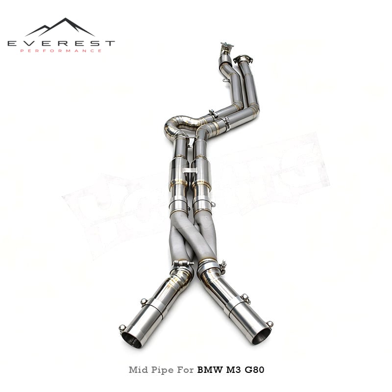 Racing Titanium Equal Length Mid Pipe With Z Pipe for BMW M2/M3/M4 G80/G82/G87/G8X 3.0T 2021-2024 High Quality Intermediate Pipe