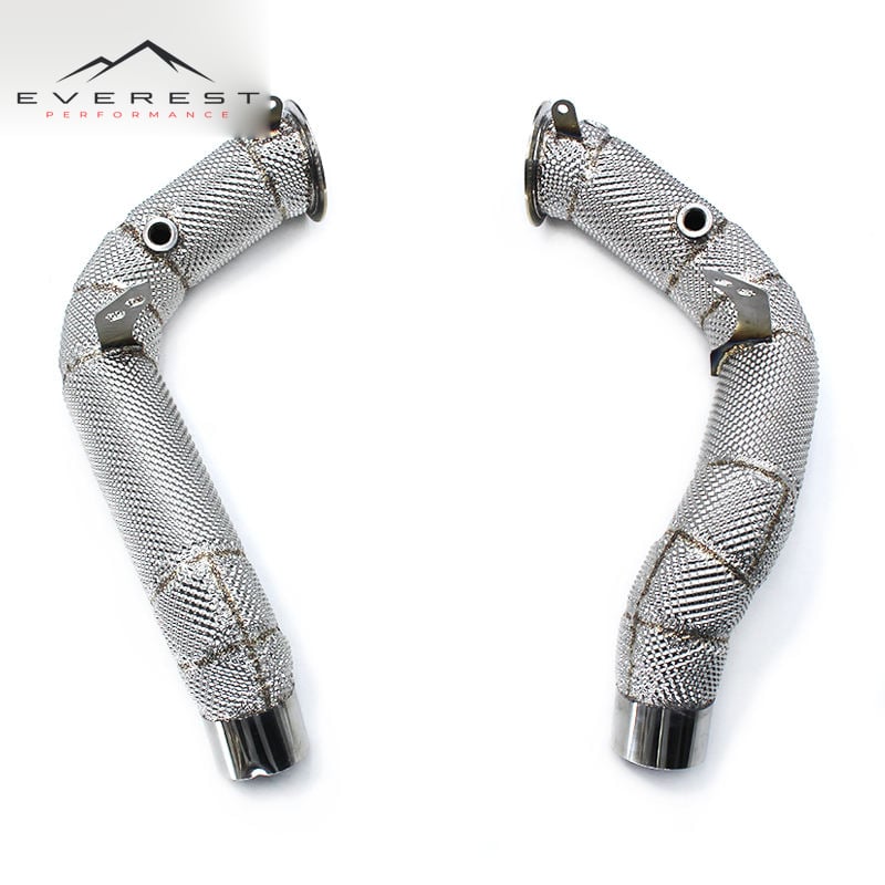 Heat Shield Exhaust Downpipe for BMW M5/M6 F06/F10/F18 2012-2016 Stainless Steel Exhaust Pipes Racing Car Exhaust System