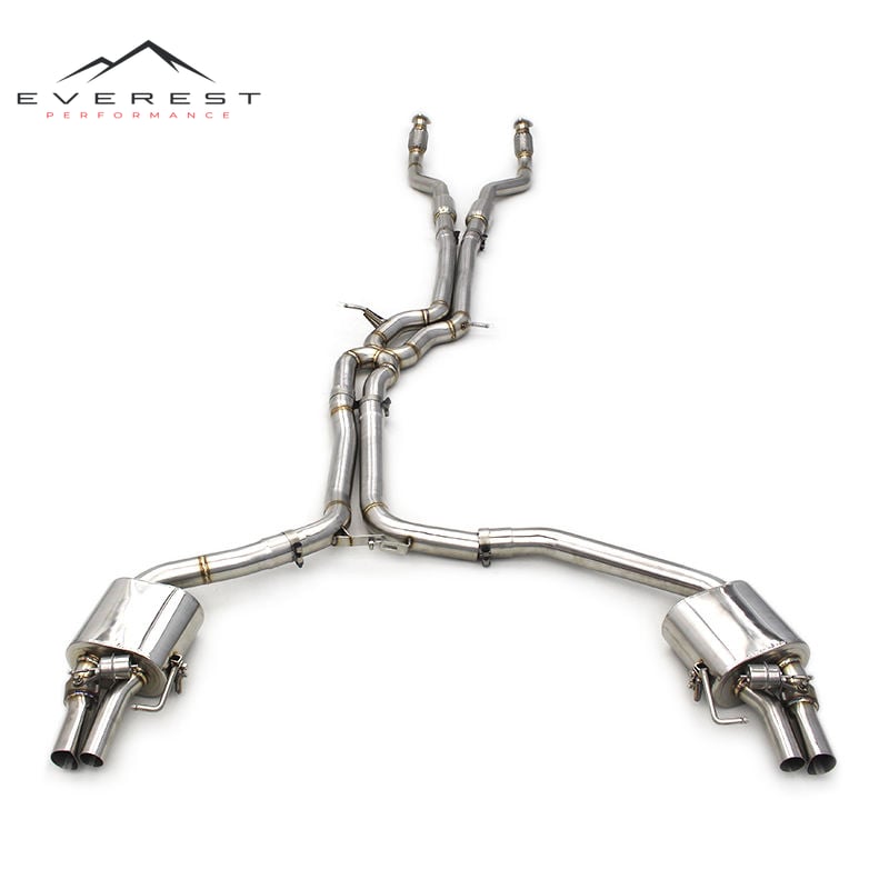 Performance Catback for Audi RS6 C7/C7.5 4.0T 2013-2018 Engine Auto Sound Exhaust Valved Muffler Exhaust System