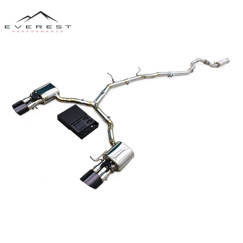 Titanium Valved Muffler for AUDI A4/A5 B8 2.0T 2016-2022 Stainless Steel Exhaust Pipe with Electronic Valved System