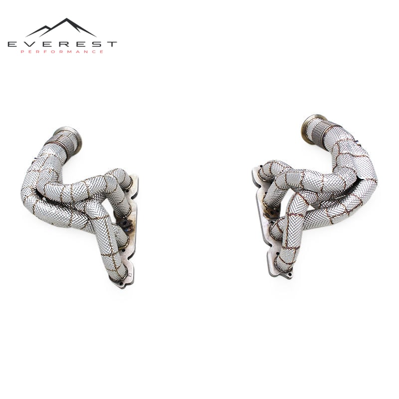 Racing Stainless Steel Exhaust Manifold with Heat Shield for Ferrari 458 4.5L 2011-2016 Car Exhaust Pipe Street Exhaust Header