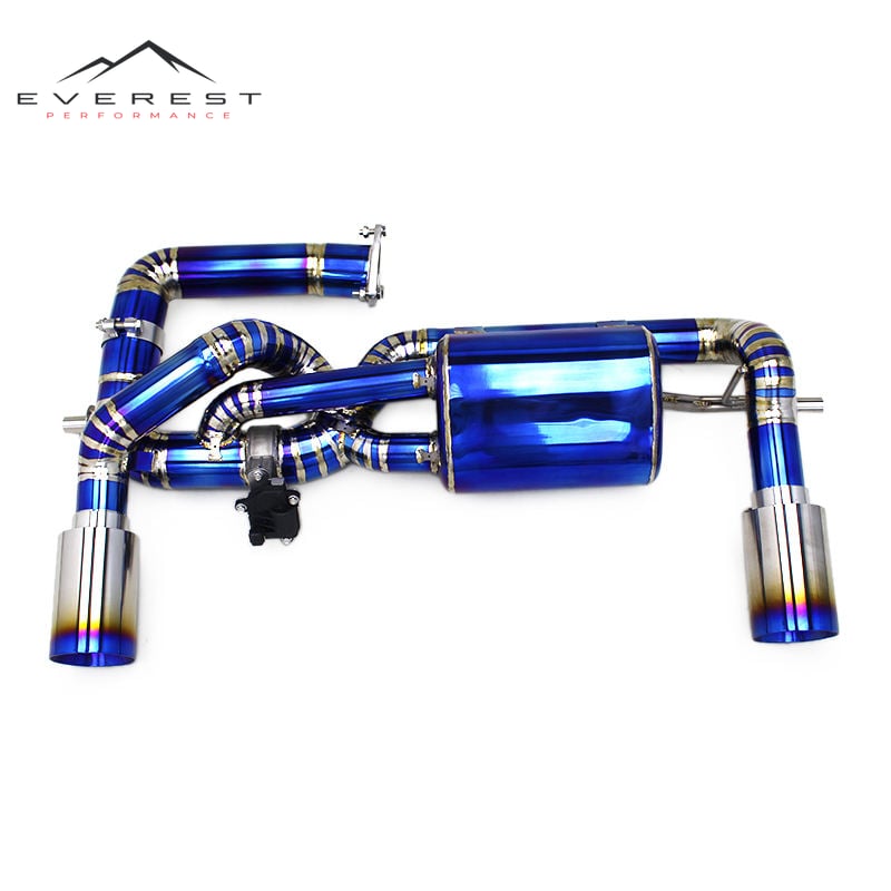 Racing Titanium Rear Valvetronic Catback Exhaust Pipes for Lotus EMIRA 2021-2022 Axle Back Exhaust With Valved Muffler Systems