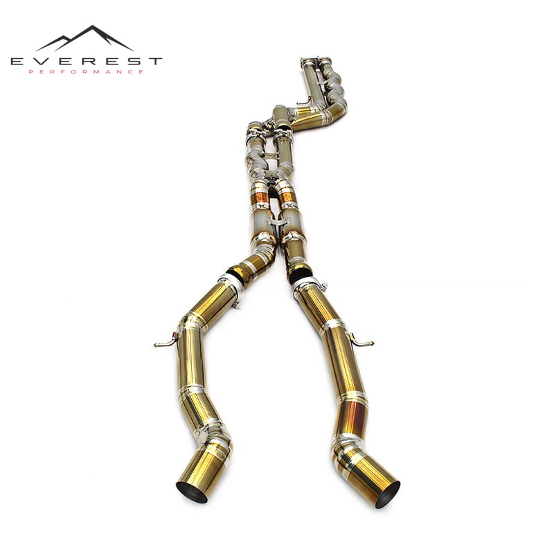 Titanium Mid Pipe for BMW M3/M4 F80/F82/F83 S55 3.0T 2015-2019 70MM Exhaust Pipe Enhanced Sound Exhaust