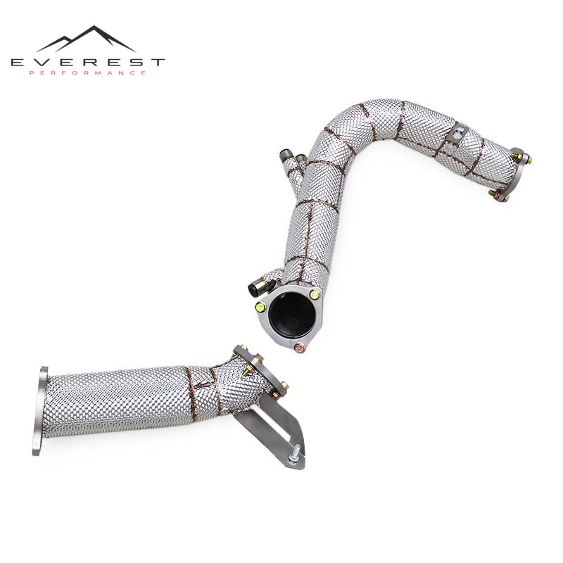 Stainless Steel Exhaust Downpipe Front Pipes with OPF for Audi A5 2.0T 8W 2021-2023 Free Flow Pipe Direct Downpipe