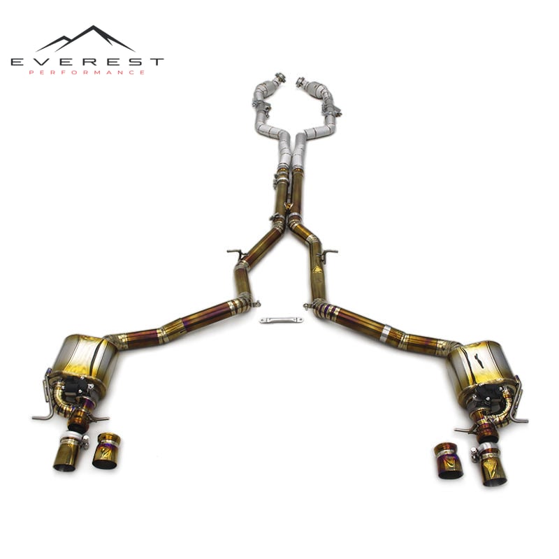 Performance Catback Downpipe for Mercedes-Benz E63/E63S W212 AMG 5.5 2014-2015 Titanium Valvetronic Full Exhaust System