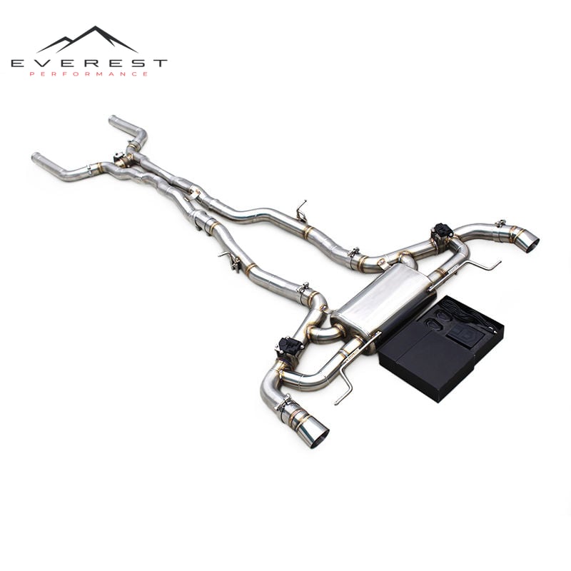 Valved Sport Exhaust for Mercedes-Benz GLC63 AMG 4.0T 2018-2022 Stainless Steel Pipe Catback Muffler with Control