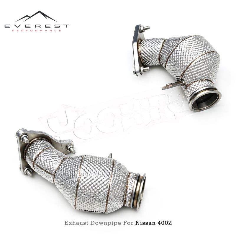 Stainless Steel Exhaust Downpipe for Nissan 400Z 3.0T 2021-2024 Heat Shield Free Flow Exhaust Pipes PLUG & PLAY