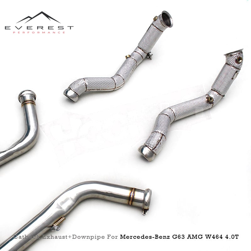 Racing Catback Exhaust Pipe for Mercedes-Benz G63 AMG W464 4.0T 2019-2024 Free Flow Downpipe Titanium Valvetronic Valved Muffler