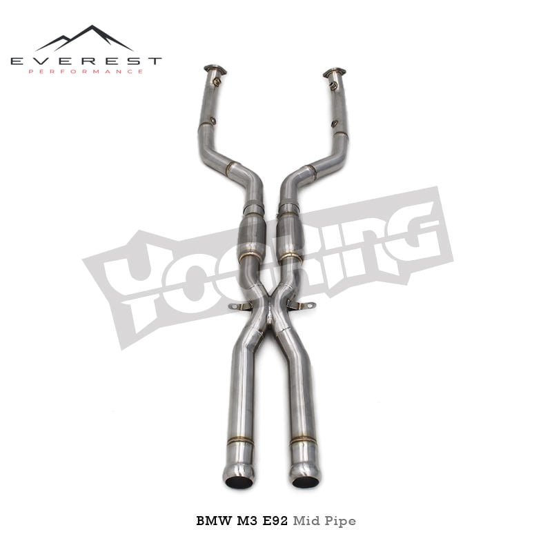 Stainless Steel Midpipes Exhaust Pipes for BMW M3 E90/E92/E93 4.0L 2008-2013 Escape Car with Resonator System