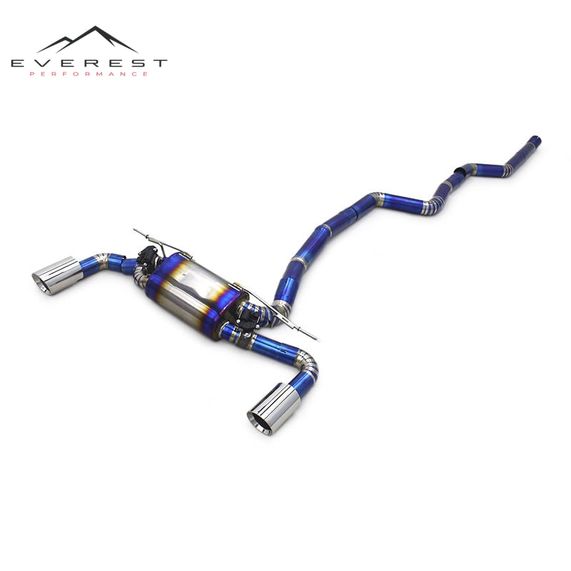 Racing Titanium Valvetronic Catback Exhaust Pipes for BMW M140i B58 3.0T 2017-2023 High Flow With Valved Muffler Exhaust Pipes