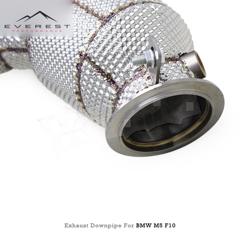 Exhaust Downpipe for BMW M5/M6 F06/F10/F18 2012-2016 With Heat Shield Free Flow Downpipes/High Flow Catted Downpipe