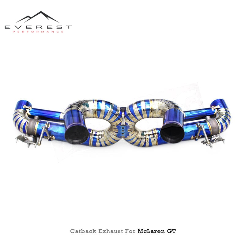 Racing Titanium Catback Exhaust Pipes for Mclaren GT 4.0T 2019-2023 Sport Valve Control Exhaust System Lightweight Muffler