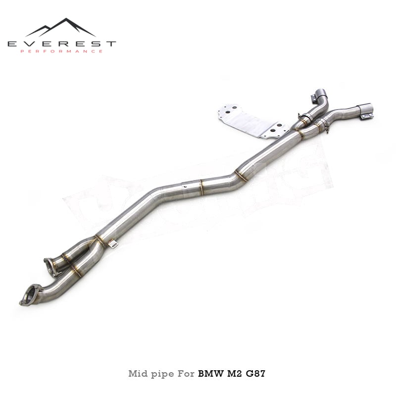 SS304 Exhaust Mid Pipe for BMW M2 G87/G8X S55 3.0T 2023-2026 High Performance Racing Exhaust Mid Pipe 3.5 Inches