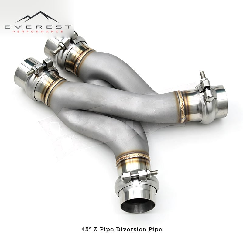 Racing 3D Printing 45° Z Pipe for BMW G90/F90/X7 Midpipe Section Z/X Stainless Steel Exhaust Pipe 2.5''/2.76''/3''/3.5''