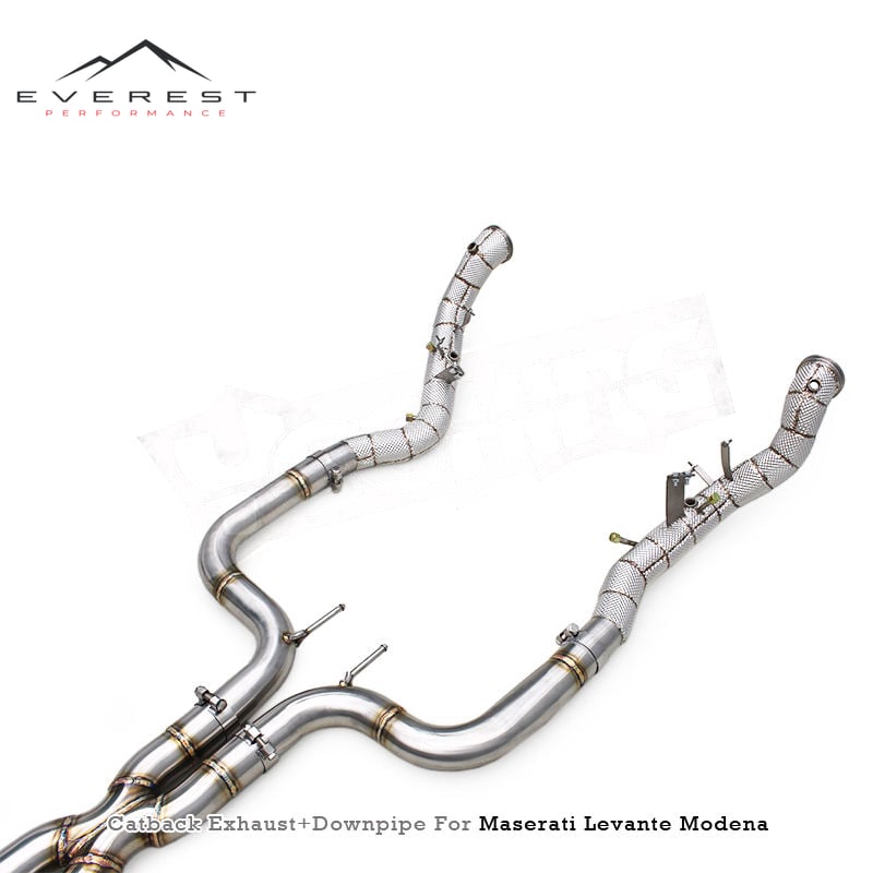 Exhaust Pipe System for Maserati Levante Modena 3.0T 2016-2024 SS304 Exhaust Downpipe Vacuum Valve Catback Exhaust