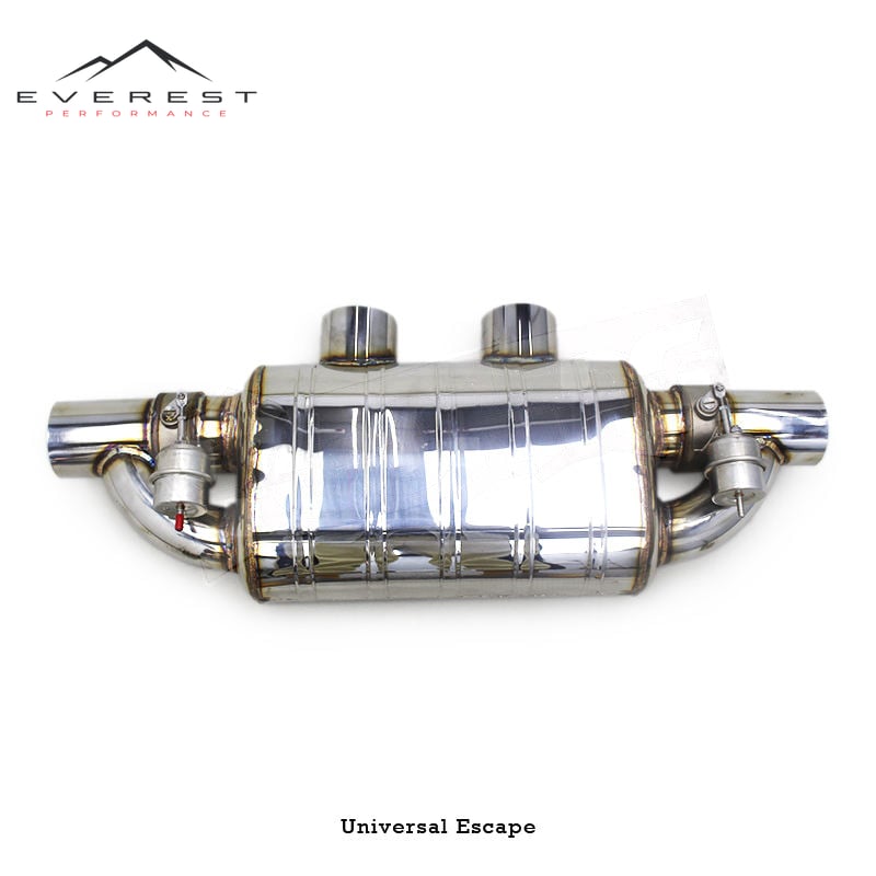 SS304L Two Inlet Two Outlet General Muffler for General-purpose Automotive Vacuum Valves 2.5/3 Inches