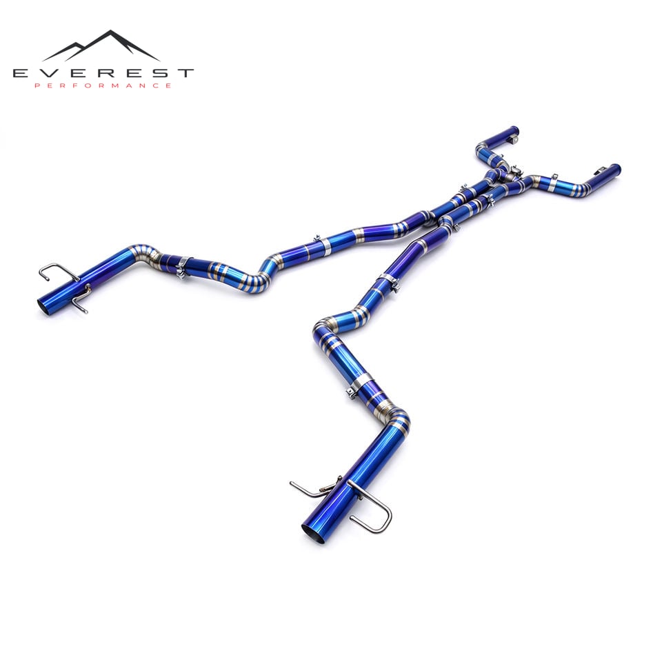Custom Titanium Lightweight Catback Muffler for Mercedes-Benz C63/C63S AMG W205 4.0T 2015-2020 Exhaust Free Flow System