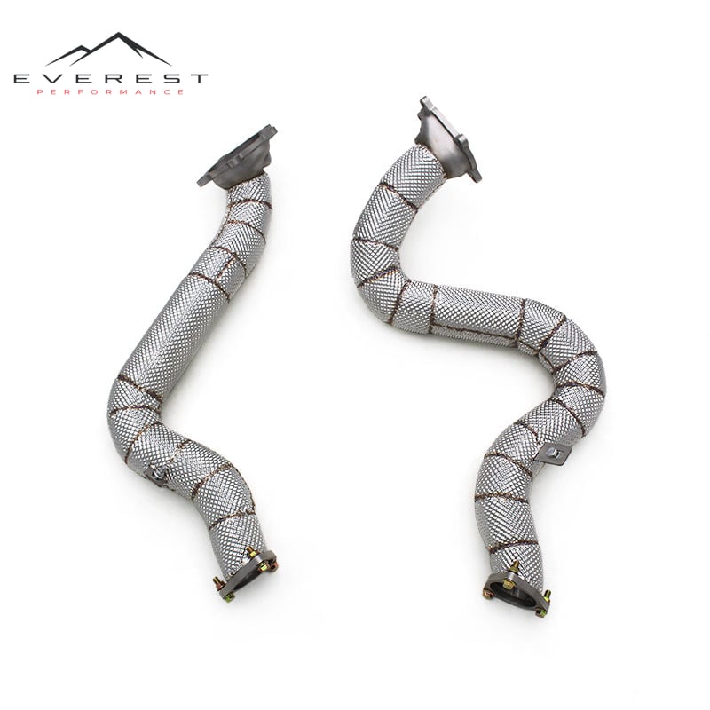 Free Flow Header for Audi A8L D4 4.0T 2011-2023 Stainless Steel Turbo Downpipe